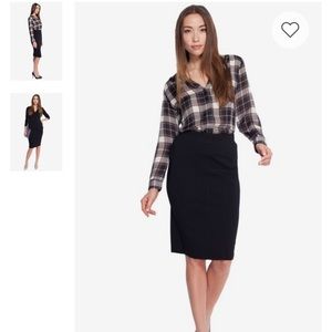 ✨Stretchy Seamed Pencil Skirt Size S